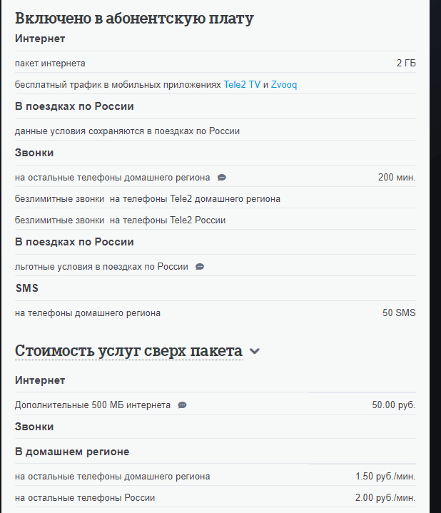 теле2 тарифы мобильная связь смоленск