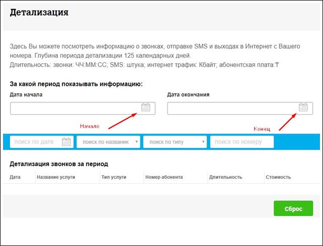 детализация теле2 казахстан