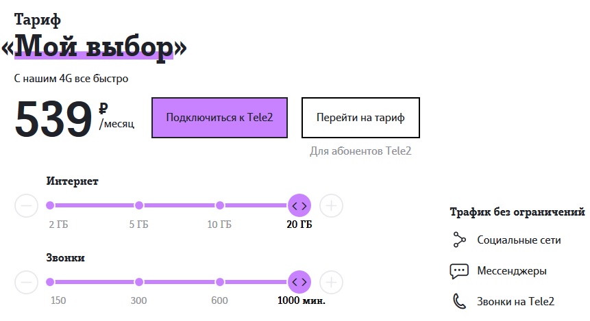 тарифы теле2 псковская область